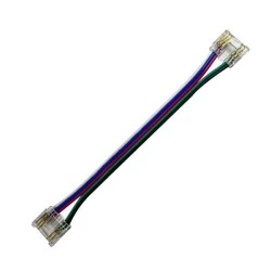 Ενωτικός σύνδεσμος με καλώδιο για ταινία led cob rgbw 12mm Ενωτικός σύνδεσμος με καλώδιο για ταινία led cob rgbw 12mm