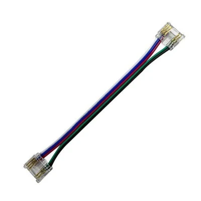 Ενωτικός σύνδεσμος με καλώδιο για ταινία led cob rgbw 12mm Ενωτικός σύνδεσμος με καλώδιο για ταινία led cob rgbw 12mm