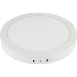 Φωτιστικό LED SLIM οροφής ισχύος 24W Φ300mm 3CCT 3000-4000-6500K σε λευκό χρώμα PLUS