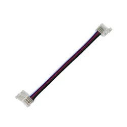 Ενωτικός σύνδεσμος με καλώδιο για smd rgbw led ταινίες 10mm με τάση τροφοδοσίας 0-24V