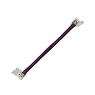 Ενωτικός σύνδεσμος με καλώδιο για smd rgbw led ταινίες 10mm με τάση τροφοδοσίας 0-24V Ενωτικός σύνδεσμος με καλώδιο για smd rgbw led ταινίες 10mm με τάση τροφοδοσίας 0-24V
