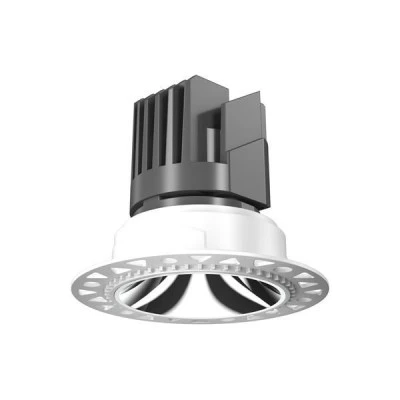 Σποτ led χωνευτό γυψοσανίδας 9W Φ85 3cct με επιλογή χρωματισμού φωτός σε λευκό χρώμα Σποτ led χωνευτό γυψοσανίδας 9W Φ85 3cct με επιλογή χρωματισμού φωτός σε λευκό χρώμα