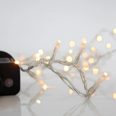 700 led λαμπάκια σε σειρά θερμό λευκό με 8 προγράμματα & μνήμη, 31v μετασχηματιστή & διάφανο pvc καλ΄ώδιο IP44
