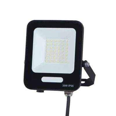 Προβολέας led smd 30W ψυχρό φως 6500K plus 3600lm 160-265V με γωνία δέσμης 120° μαύρος IP66 στεγανός