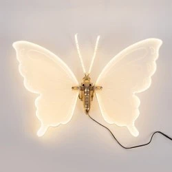Πεταλούδα φωτιζόμενη 80cm με 120 led/m σε θερμό λευκό φως με 24v μετασχηματιστή & προέκταση 3m IP44
