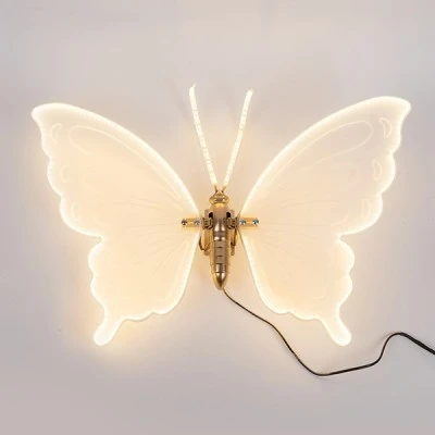 Πεταλούδα φωτιζόμενη 80cm με 120 led/m σε θερμό λευκό φως με 24v μετασχηματιστή & προέκταση 3m IP44