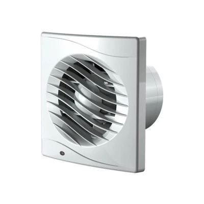 Εξαεριστήρας λουτρού ισχύος 12W Φ10 220V με κλαπέ 130m3/h νικελ ματ 