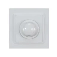 Ροοστάτης-dimmer led 500W σε λευκό χρώμα χωνευτός