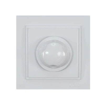 Ροοστάτης-dimmer led 500W σε λευκό χρώμα χωνευτός