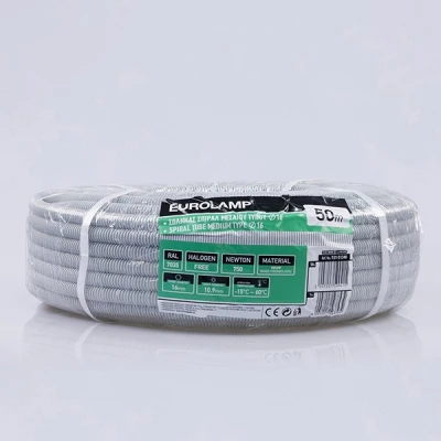 Σωλήνας σπιράλ μεσαίου τύπου 750N Φ16 halogen free fire res RAL 7035 (κωδ. 151-51340)