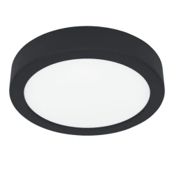 Φωτιστικό LED SLIM οροφής ισχύος 24W Φ30cm 3CCT 3000-4000-6500K σε μαύρο χρώμα PLUS