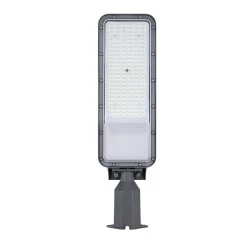 Φωτιστικό δρόμου led smd 160-265V 100W σε θερμό φως 3000Κ 12000lm IP66 plus γκρι χρώμα