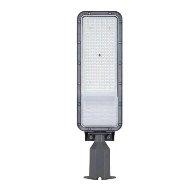 Φωτιστικό δρόμου led smd 160-265V 100W σε θερμό φως 3000Κ 12000lm IP66 plus γκρι χρώμα
