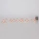 20 mini led σχέδιο χιονάνθρωπος σε θερμό λευκό φως, μπαταρία 3xΑΑ, χρονοδιακόπτη & ασημί χάλκινο καλωδιο IP20
