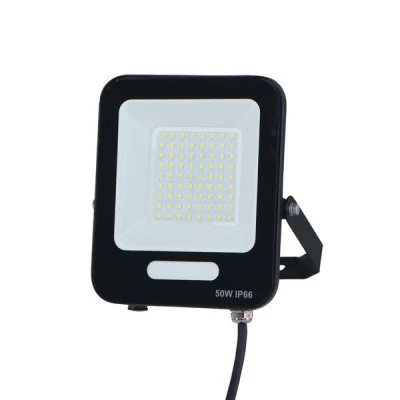 Προβολέας led smd 50w σε 3000k θερμό φως 6000lm μαύρο χρώμα στεγανός IP66 plus Προβολέας led smd 50w σε 3000k θερμό φως 6000lm μαύρο χρώμα στεγανός IP66 plus
