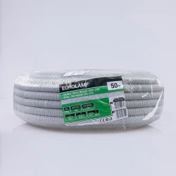 Σωλήνας σπιράλ μεσαίου τύπου 750N Φ25 RAL 7035 γκρι (ρολό 50m)