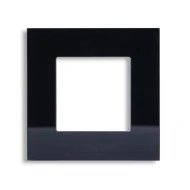 Γυάλινο πάνελ smart wifi πρίζας μαύρο 85x85x10mm συνδυάζεται με τις πρίζες 152-60666 & 152-60676