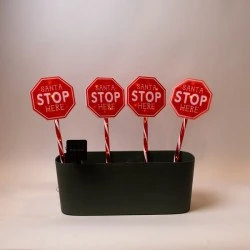 36 mini led, 4 πινακίδες stop στην κορυφή σε θερμό λευκό φως με ηλιακό συλλέκτη, αισθητήρα & 8 προγράμματα 36 mini led, 4 πινακίδες stop στην κορυφή σε θερμό λευκό φως με ηλιακό συλλέκτη, αισθητήρα & 8 προγράμματα