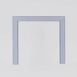 Φωτιστικό επίτοιχο γραμμικό σε σχήμα "Π" 100x70x100cm 95W με ενδιάμεσο φως 4000K 34-42V 65x45 λευκό χρώμα