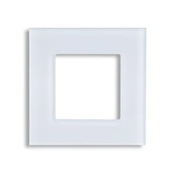 Γυάλινο πάνελ smart wifi πρίζας άσπρο 85x85x10mm συνδυάζεται με τις πρίζες 152-60665 & 15260675