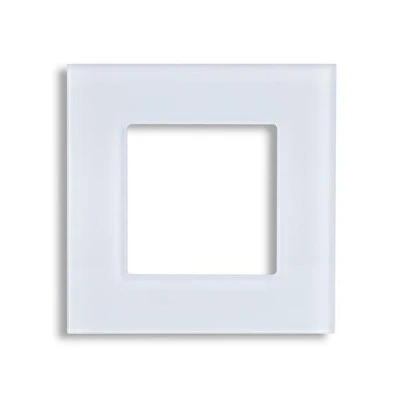 Γυάλινο πάνελ smart wifi πρίζας άσπρο 85x85x10mm συνδυάζεται με τις πρίζες 152-60665 & 15260675