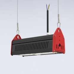 LED φωτιστικό γραμμικό αλουμινίου διαδρόμου 65cm 100W 18000lm 4000K ψυχρό φως στεγανό IP65