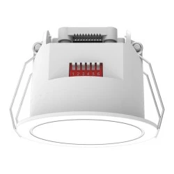 Ανιχνευτής παρουσίας χωνευτός 400W led 220-240V Φ75mm με γωνία ανίχνευσης 360° έως 6m στεγανός IP65