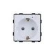 Smart wifi πρίζα σούκο 16A λευκή με ένδειξη λειτουργίας μπουτόν on/off και μετρητή ρεύματος για παρακολούθηση μέσω smartphone