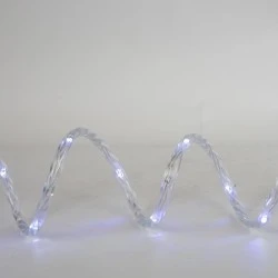 Φωτοσωλήνα Smd led 10m μονοκάναλη σε λευκό φως με 31v μετασχηματιστή 8 προγράμματα & μνήμη 20 led/m και προέκταση παροχής 3m ip44