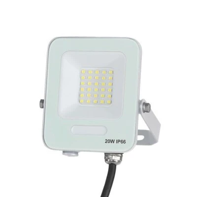 Προβολέας led smd 20W με ενδιάμεσο φως 4000k 2400lm plus λευκό χρώμα IP66 στεγανός
