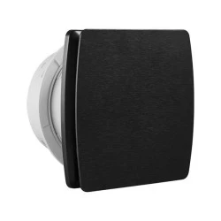 Εξαεριστήρας μπάνιου  extractor q Φ10 12W 220-240V σε μαύρο χρώμα με κλαπέ  34dB