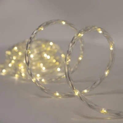 Φωτοσωλήνα smd led θερμό λευκό φως 6m μονοκάναλη με ηλιακό πάνελ και αισθητήρα φωτός προέκταση παροχής 2m ip44