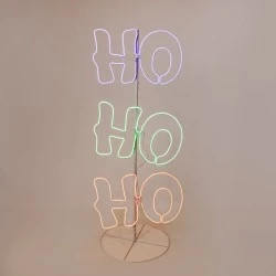 Φωτοσωλήνα μονοκάναλη νεον σχέδιο Ho-ho-ho led πράσινη, κόκκινη & μπλε ,προέκταση παροχής 5m,IP44 Φωτοσωλήνα μονοκάναλη νεον σχέδιο Ho-ho-ho led πράσινη, κόκκινη & μπλε ,προέκταση παροχής 5m,IP44