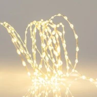 100 mini led λαμπάκια ρεύματος σταθερό ασημί χάλκινο καλώδιο σε θερμό λευκό led ανά 10cm με προέκταση παροχής 5m IP44 100 mini led λαμπάκια ρεύματος σταθερό ασημί χάλκινο καλώδιο σε θερμό λευκό led ανά 10cm με προέκταση παροχής 5m IP44