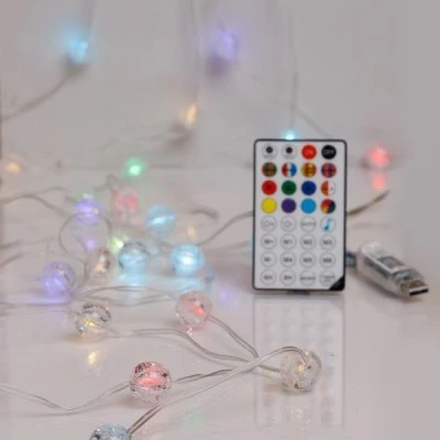 100 smart mini led rgb σε σειρά, διαχείριση μέσω εφαρμογής, τηλεχειριστήριο & διάφανο πλακέ χάλκινο καλώδιο IP20 100 smart mini led rgb σε σειρά, διαχείριση μέσω εφαρμογής, τηλεχειριστήριο & διάφανο πλακέ χάλκινο καλώδιο IP20