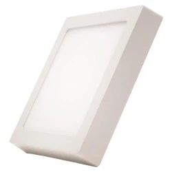 Φωτιστικό τετράγωνο επίτοιχο led slim 225x225 24W σε θερμό φως 3000K λευκό χρώμα plus