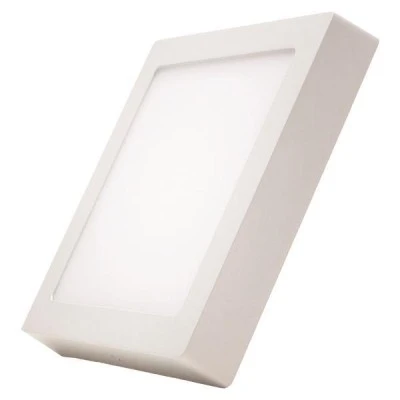 Φωτιστικό τετράγωνο επίτοιχο led slim 225x225 24W σε θερμό φως 3000K λευκό χρώμα plus