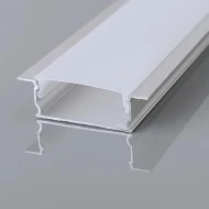 Προφίλ αλουμινίου χωνευτό 2000x17,3x6,65 με γωνία δέσμης 90° value για εύκαμπτες ταινίες led IP44