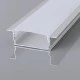 Προφίλ αλουμινίου χωνευτό 2000x17,3x6,65 με γωνία δέσμης 90° value για εύκαμπτες ταινίες led IP44
