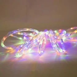 Πολύχρωμη smd led φωτοσωλήνα 18m μονοκάναλη με 20 led/m 31v μετασχηματιστή 8 προγράμματα & μνήμη ip44