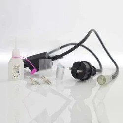 Σετ για μονοκάναλη led φωτοσωλ΄΄ηνα,1,5m, φις, 1 τμχ φις 2wire με pin, 1 σύνδεση 2w pin, 13mm τελικό καπάκι, 2 θερμοσυστελλόμενοι σωλήνες & 1 κόλλα