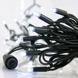 100 led σε σειρά με ψυχρό χρώμα φωτός 11000Κ-2000Κ 5mm με καπάκια ρεύματος 3 επεκτάσεις έως 25 σετ με πράσινο καουτσούκ καλώδιο IP67