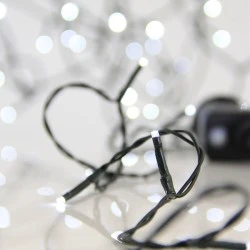 400 led λαμπάκια σε σειρά λευκό με 8 προγράμματα & μνήμη, μετασχηματιστή 31v & πράσινο pvc καλώδιο IP44 400 led λαμπάκια σε σειρά λευκό με 8 προγράμματα & μνήμη, μετασχηματιστή 31v & πράσινο pvc καλώδιο IP44