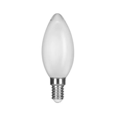 Λάμπα Led  κερί Crossed Filament 4.2W E14 θερμό χρώμα φωτός 3000k 220-240V Milky