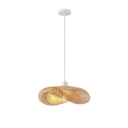Φωτιστικό Bamboo φυσικό χρώμα  με ντουί 1xE27 max 40W 420x300x130mm ARTE ILLUMINA LAGOON