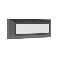 Φωτιστικού τοίχου Led slim PRO 4W IP65 230V 3CCT με επιλογή χρώματος 2700K-6500K σε γραφίτη IP65
