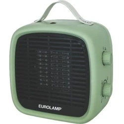 Κεραμικό Αερόθερμο 1200W 220-240V Πράσινο Μέντας με 3 Λειτουργίες (Fan / 600W / 1200W) & Θερμοστάτη