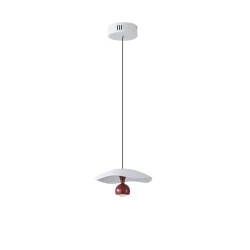 Φωτιστικό κρεμαστό αλουμινίου Εnigma LED 8W 3000Κ 400Lm Φ230mm κόκκινο χρώμα ARTE ILLUMINA