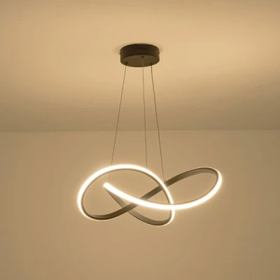 Φωτιστικό κρεμαστό αλουμινίου LED 30W θερμό χρώμα φωτός 3000Κ 2000Lm Φ60mm μαύρο ARTE ILLUMINA VENUS