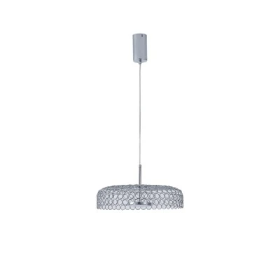 Φωτιστικό κρεμαστό μεταλλικό ασημί LED 10W θερμό χρώμα φωτός 3000K 1080Lm Φ350x1390mm ARTE ILLUMINA PERFORATO Φωτιστικό κρεμαστό μεταλλικό ασημί LED 10W θερμό χρώμα φωτός 3000K 1080Lm Φ350x1390mm ARTE ILLUMINA PERFORATO